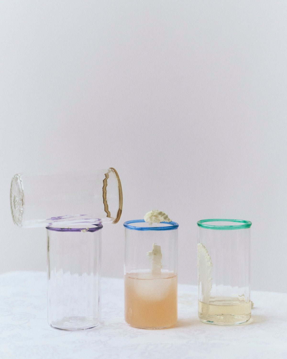 Explore a set of large mouth-blown and handmade Bohemian Peter Glasses ...