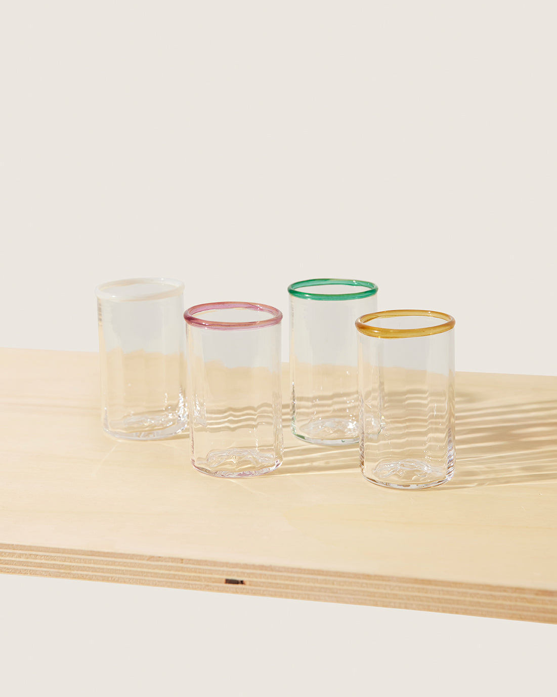 Explore a set of large mouth blown Bohemian Peter Glasses from Akua ...